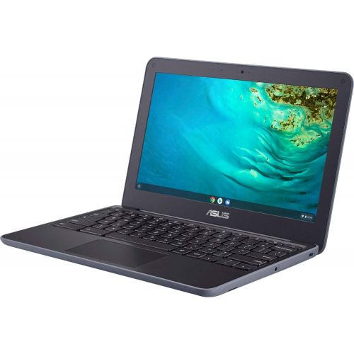 아수스 ASUS Chromebook Premium Business Laptop I 11.6 HD Anti Glare Display I Media Tek 4 core MT8173C Processor I 4GB RAM 32GB eMMC I USB C HDMI Wifi5 HD Webcam Chrome OS + 16GB Micro SD