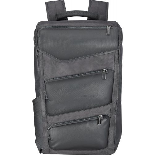 아수스 Asus Triton Polyurethane Grey?Backpack with Back Pocket, Front Pocket, Side Pocket, Cell Phone Pocket, Zip Pocket, Zipper, 317.5?x 190.5?x 469.9?mm