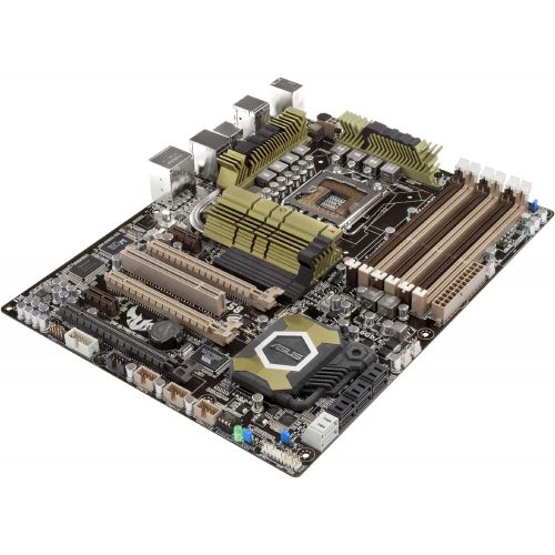 아수스 ASUS Socket 1366/Intel X58/Quad SLI & Quad CrossFireX/SATA3.0&USB3.0/A&GbE/ATX Motherboard s SABERTOOTH X58