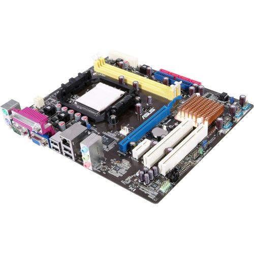 아수스 ASUS Socket AM2+/GeForce 7025/DDR2 1066/A&V&GbE/Micro ATX Motherboard M2N68 AM Plus