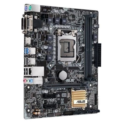 아수스 ASUS H110M A LGA 1151 Intel H110 HDMI SATA 6Gb/s USB 3.0 Micro ATX DDR4 Motherboard