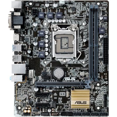 아수스 ASUS H110M A LGA 1151 Intel H110 HDMI SATA 6Gb/s USB 3.0 Micro ATX DDR4 Motherboard