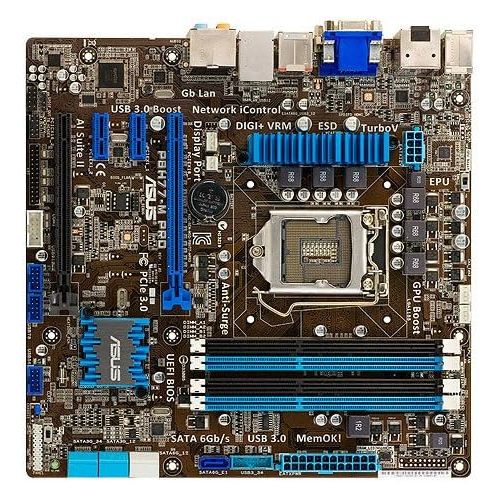 아수스 ASUS P8H77 M PRO LGA 1155 Intel H77 HDMI SATA 6Gb/s USB 3.0 Micro ATX Intel Motherboard