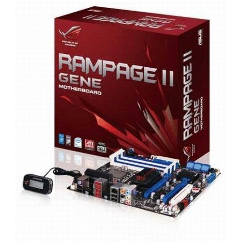 아수스 Asus Rampage II Gene Core i7 / Intel X58/ DDR3/ CrossFireX & SLI/A&2GbE/ MATX Motherboard