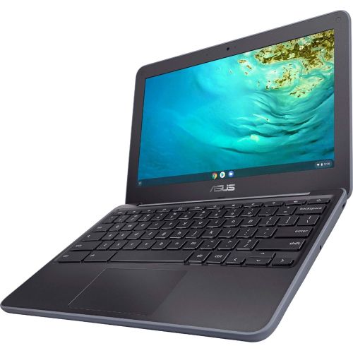 아수스 ASUS Flagship Chromebook Laptop Computer 11.6 HD Anti Glare Display Media Tek 4 core MT8173C Processor 4GB RAM 32GB eMMC Type C HDMI Wifi5 HD Webcam Chrome OS + HDMI Cable