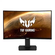 ASUS TUF Gaming 31.5” 1440P Curved HDR Monitor (VG32VQR) WQHD (2560 x 1440), 165Hz, 1ms, Extreme Low Motion Blur Sync, Adaptive Sync, Freesync Premium, Eye Care, DisplayHDR 400,