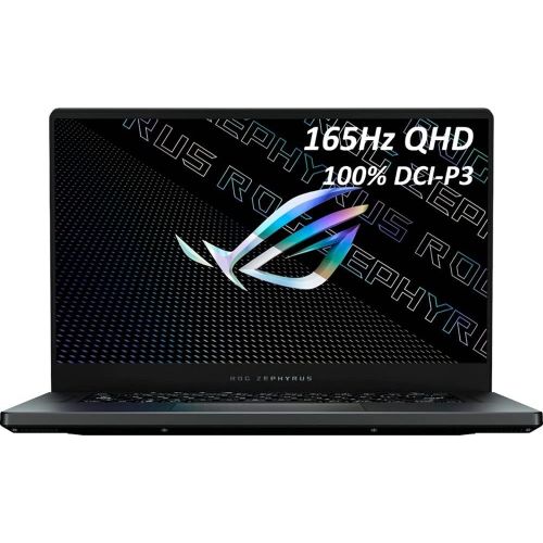 아수스 ASUS ROG Zephyrus 15.6 QHD 165Hz IPS Gaming Laptop,AMD Ryzen 9 5900HS, NVIDIA GeForce RTX 3070, Wi Fi 6, RGB Keyboard, Bluetooth, Eclipse Grey , 40GB RAM 2TB PCIe SSD+WOOV 32G SD