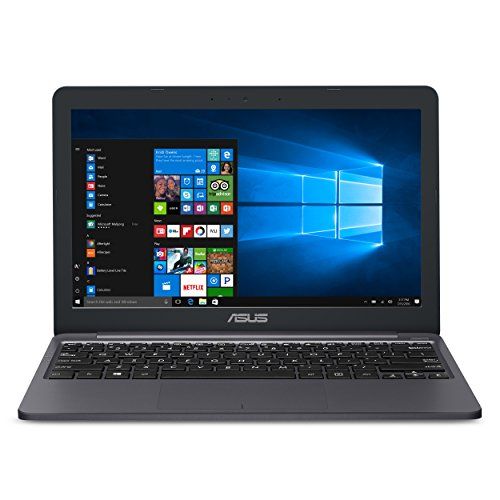 아수스 ASUS VivoBook E203MA Ultra Thin Laptop, Intel Celeron N4000 Processor (up to 2.6 GHz), 4GB LPDDR4, 32GB eMMC Flash Storage + 32GB SD Card, 11.6” HD Display, USB C, E203MA DB02