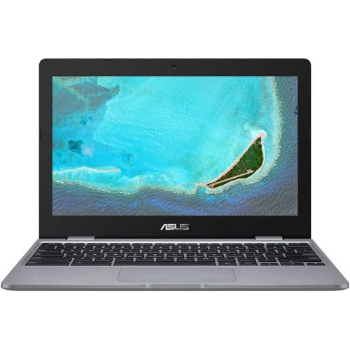 아수스 2020 ASUS Chromebook 11.6 HD Laptop Computer, Intel Celeron N3350 Dual core Processor, 4GB RAM, 16GB eMMC, HD Webcam, Intel HD Graphics 500, USB C, Bluetooth, Chrome OS, Gray, 32GB