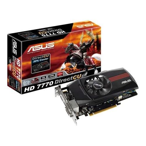아수스 ASUS HD7770 DC 1GD5 V2 Graphics Card Radeon HD 7770 1 GB GDDR5 PCI Express 3.0 x16 2 x DVI, HDMI, DisplayPort