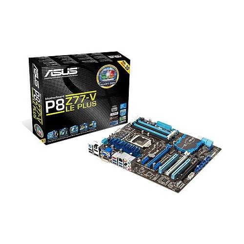 아수스 ASUS P8Z77 V LE PLUS LGA 1155 Intel Z77 HDMI SATA 6Gb/s USB 3.0 ATX Intel Motherboard