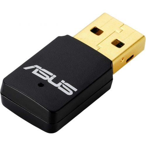 아수스 ASUS USB N13 C1 300Mbps USB Wireless Adapter, Supports WEP, WPA, WPA2 WPA3 encryption Standards (USB N13 C1)