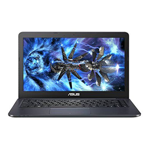 아수스 ASUS Premium High Performance 14 Full HD 1920x1080 Flagship Laptop Intel Celeron Dual Core Processor 4GB RAM 32GB HDD HDMI WIFI WEBCAM 32GB Flash eMMC Storage　Windows 10 Blue Di