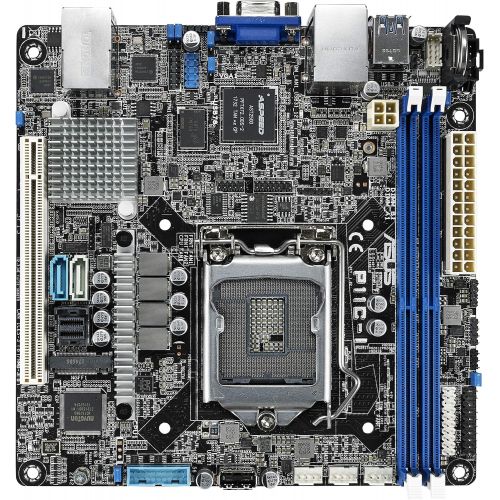 아수스 ASUS LGA1151 DDR4 EEC/Non ECC UDIMM Mini SAS HD M.2 C242 Server Workstation Mini ITX Motherboard Motherboards P11C I