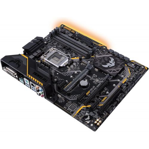 아수스 ASUS TUF Z370 PRO Gaming LGA1151 (Intel 8th Gen) DDR4 HDMI DVI M.2 Z370 ATX Motherboard with Gigabit LAN and USB 3.1