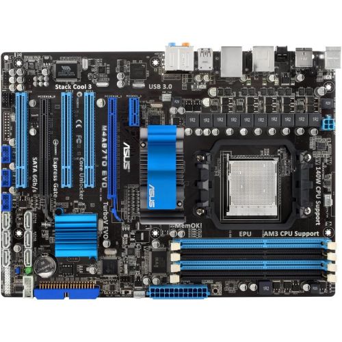 아수스 Asus M4A87TD EVO Socket AM3/ AMD 870/ CrossFireX/ SATA3&USB3.0/ A&GbE/ATX Motherboard