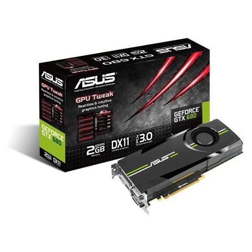 아수스 ASUS GeForce GTX 680 2GD5 2GB DDR5 VGA/DVI/HDMI/DisplayPort DX11 GPU Tweak Utilities PCI Express 3.0 Graphics Card GTX680 2GD5