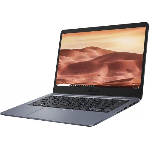 아수스 Asus VivoBook E14 Thin and Light Laptop 14” HD Display Intel Celeron N3350 4GB RAM 64GB eMMC + 128GB SD Card Intel HD Graphics 500 USB C HDMI Microsoft 365 Win10 + HDMI Cable