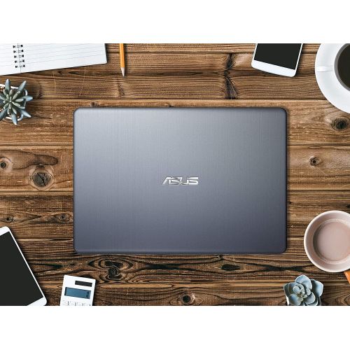 아수스 Asus VivoBook E14 Thin and Light Laptop 14” HD Display Intel Celeron N3350 4GB RAM 64GB eMMC + 128GB SD Card Intel HD Graphics 500 USB C HDMI Microsoft 365 Win10 + HDMI Cable