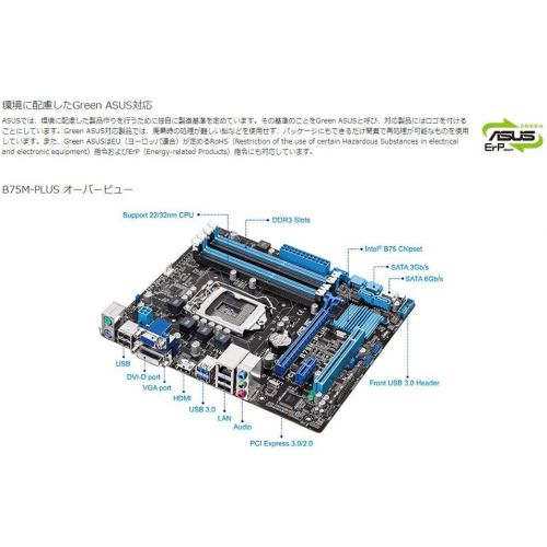 아수스 ASUS B75M PLUS, B75, DualDDR3 1600, SATA3, mATX