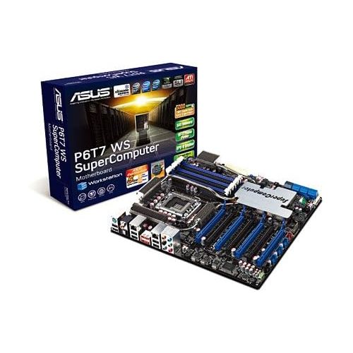 아수스 Asus P6T7 WS SuperComputer LGA1366/ Intel X58/ DDR3/ CrossFireX & 3 Way SLI/A&2GL/ CEB ATX Motherboards