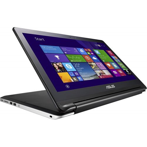 아수스 ASUS Flip 2 in 1 TP500LA AS53T Laptop (Windows 8, Intel Core i5 5200U 2.2 GHz, 15.6 LED lit Screen, Storage: 1 TB, RAM: 8 GB) Black/Silver