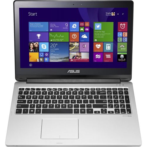 아수스 ASUS Flip 2 in 1 TP500LA AS53T Laptop (Windows 8, Intel Core i5 5200U 2.2 GHz, 15.6 LED lit Screen, Storage: 1 TB, RAM: 8 GB) Black/Silver