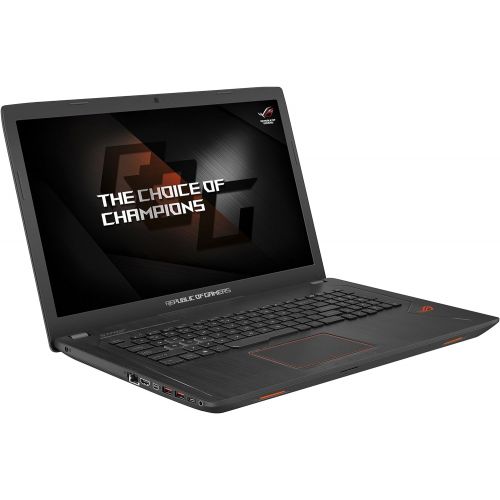 아수스 ASUS ROG GL753VE Gaming Laptop 17.3 FHD (1920 x 1080) Glossy Display Intel 7th Gen i7 7700HQ 16GB RAM 1TB HDD + 128GB SSD 4GB NVIDIA GeForce GTX 1050Ti Graphics Metalic Black