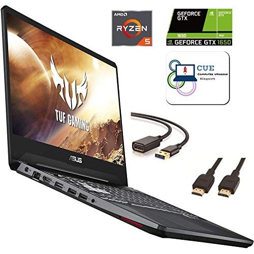 아수스 Asus TUF Gaming Laptop, 15.6” 120Hz IPS Full HD, AMD Quad Core Ryzen 5 3550H, 16GB DDR4 Mem, 512GB SSD, Nvidia GeForce GTX 1650, RGB Backlit Keyboard, Windows 10 + CUE Accessories