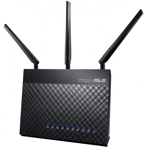 아수스 ASUS Dual Band WiFi Repeater & Range Extender (RP AC1900) & AC1900 WiFi Gaming Router (RT AC68U) Dual Band Gigabit Wireless Internet Router, Gaming & Streaming, AiMesh Compatible