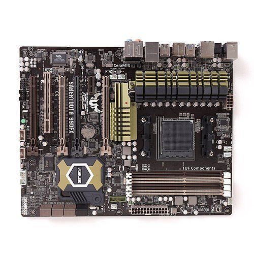 아수스 ASUS Sabertooth 990FX AM3+ AMD 990FX SATA 6Gb/s USB 3.0 ATX AMD Motherboard