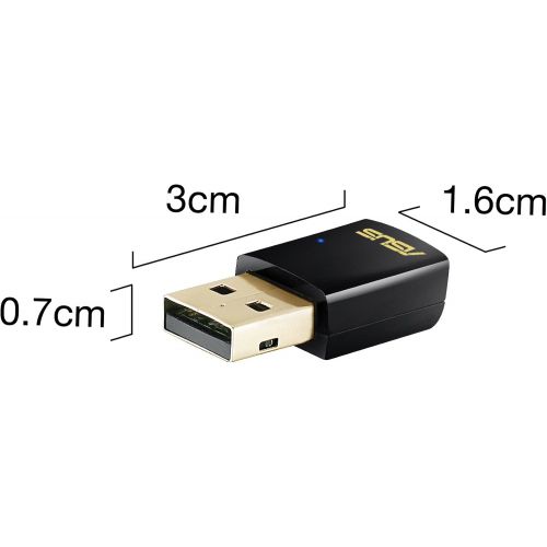 아수스 ASUS USB AC51 AC600 Dual Band Wifi Wireless Adapter