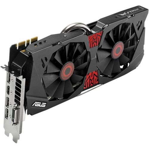 아수스 ASUS STRIX GeForce GTX 980 Overclocked 4 GB DDR5 256 bit DisplayPort HDMI 2.0 DVI I Graphics Card