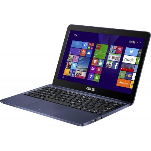 아수스 ASUS X205TA DS01 BL OFCE Portable 11.6 Inch Intel Quad Core Laptop 2GB RAM 32GB Storage, Windows 8.1, Dark Blue