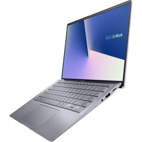 아수스 ASUS ZenBook 14” Full HD Widescreen LED Display Laptop Bundle Mouse Pad AMD Ryzen 5 4500U 8GB RAM 512GB PCIe SSD NVIDIA GeForce MX350 Backlit Keyboard Windows 10 Light Gray
