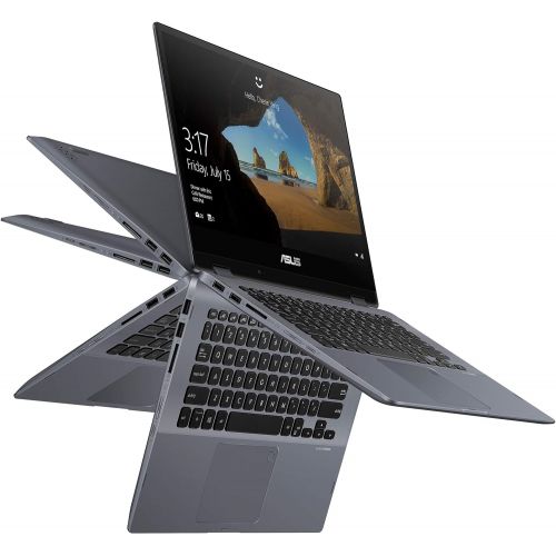 아수스 ASUS VivoBook Flip 14 TP412UA DB71T 14” Thin and Lightweight 2 in 1 Full HD Touchscreen Laptop, Intel Core i7 8550U 4.0GHz Processor, 8GB DDR4 RAM, 256GB SSD, Windows 10 Home, Fing