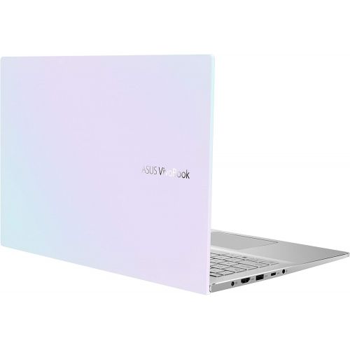 아수스 ASUS VivoBook S15 S533 Thin and Light Laptop, 15.6” FHD Display, Intel Core i5 10210U CPU, 8GB DDR4 RAM, 512GB PCIe SSD, Windows 10 Home, Dreamy White, S533FA DS51 WH
