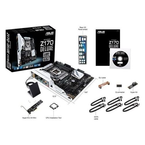 아수스 Asus Desktop Motherboard Intel Z170 Chipset Socket H4 LGA 1151 Z170 DELUXE