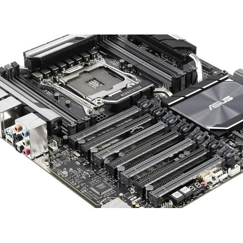 아수스 ASUS WS X299 SAGE LGA2066 DDR4 M.2 U.2 X299 CEB Motherboard for Intel Core X Series Processors with Quad GPU Support, DDR4 4200MHz, Dual M.2 & U.2 Support