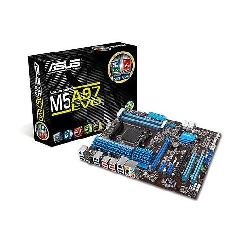 아수스 ASUS M5A97 Evo AM3+ 970 SATA 6Gbps and USB 3.0 ATX AMD ATX DDR3 2133 Motherboards