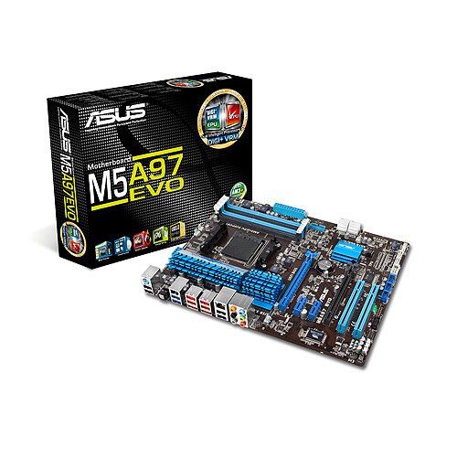 아수스 ASUS M5A97 Evo AM3+ 970 SATA 6Gbps and USB 3.0 ATX AMD ATX DDR3 2133 Motherboards