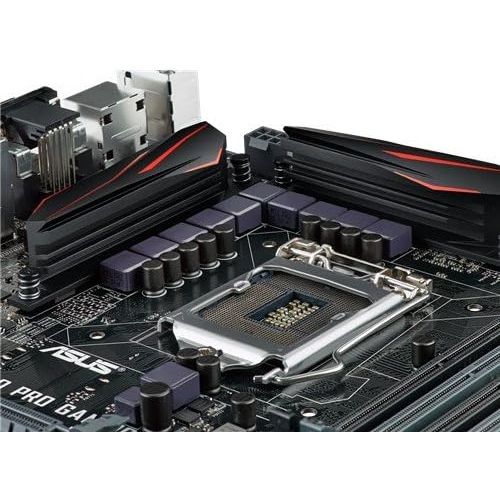 아수스 Asus optimized Z170 ATX HDMI DVI D Dual DDR4 3400 LGA1151 socket for 6th Gen Intel Pro Gaming Motherboards (Z170 Pro GAMING)