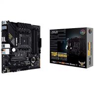 ASUS TUF Gaming B550M PLUS, AMD B550 (Ryzen AM4) Micro ATX Motherboard (PCIe 4.0, Dual M.2, 10 DrMOS, DDR4 4400, 6, 2.5 Gb Ethernet, HDMI, DP, USB 3.2 Gen 2 Type A and C, Aura Sync