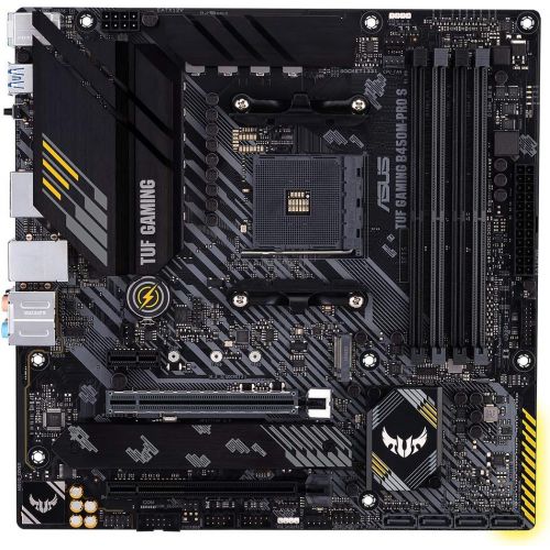 아수스 ASUS TUF Gaming B450M PRO S AMD AM4 (3rd Gen Ryzen) Micro ATX Gaming Motherboard (8+2 Power Stages, 2.5Gb LAN, BIOS Flashback, AI Noise Canceling Mic, USB 3.2 Gen 2 Type A and Typ