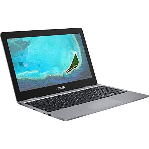 아수스 2021 Newest Asus Chromebook 11.6 Inch Laptop, Intel Celeron N3350 up to 2.4 GHz, 4GB RAM, 16GB eMMC, WiFi, Bluetooth, Webcam, Chrome OS + NexiGo 32GB MicroSD Card Bundle