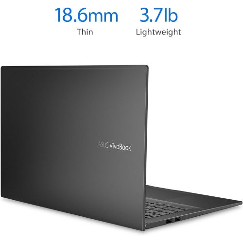 아수스 ASUS VivoBook 15 S513 Thin and Light Laptop, 15.6” FHD Display, AMD Ryzen 7 5700U Processor, Radeon graphics, 8GB DDR4 RAM, 1TB PCIe SSD, Fingerprint, Windows 10 Home, Indie Black,