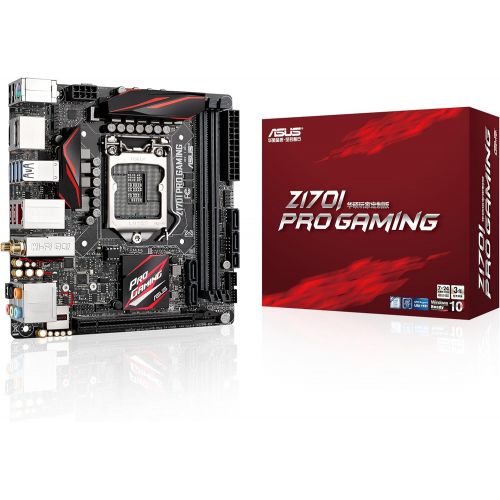 아수스 ASUS LGA1151 DDR4 DisplayPort HDMI SATA 6Gb/s USB 3.1 Mini ITX Motherboard Z170I PRO Gaming