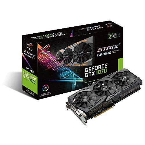 아수스 ASUS GeForce GTX 1070 8GB ROG Strix OC Edition Graphic Card Strix GTX1070 O8G GAMING
