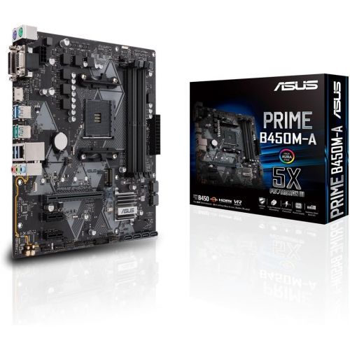 아수스 Asus Prime B450M A AMD B450 Socket AM4 Micro ATX
