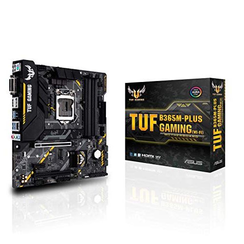 아수스 Asus TUF B365M PLUS Gaming (Wi Fi) LGA1151 (300 Series) DDR4 HDMI WiFi M.2 mATX Motherboard